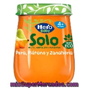 Tarrito De Pera, Plátano Y Zanahoria Solo Hero Baby 120 G.