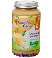 Tarrito De Verduras Con Pavo Carrefour Baby 250 G.