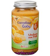 Tarrito De Verduras Con Pollo Carrefour Baby 250 G.