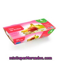 Tarrito Duo De Frutas (manzana Y Platano) A Partir 4 Meses, Hacendado, Pack 2 X 130 G - 260 G