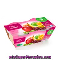 Tarrito Fruta Variada  A Partir 4 Meses, Hacendado, Pack 2 X 250 G - 500 G