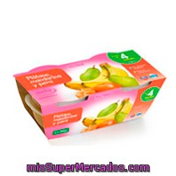 Tarrito Platano Mandarina Pera  A Partir 4 Meses, Hacendado, Pack 4 X 130 G - 520 G