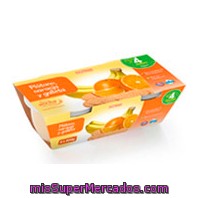 Tarrito Platano Naranja Galleta A Partir 4 Meses, Hacendado, Pack 2 X 200 G - 400 G