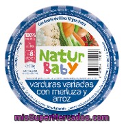 Tarrito Verduras Variadas Con Merluza Y Arroz Natur Baby 230 G.