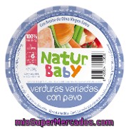 Tarrito Verduras Variadas Con Pavo 100% Natural Natur Baby 230 G.