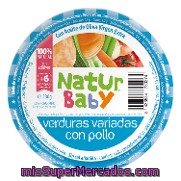 Tarrito Verduras Variadas Con Pollo 100% Natural Natur Baby 230 G.