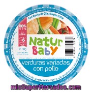 Tarrito Verduras Variadas Con Pollo Natur Baby 230 G.