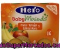 Tarritos De Frutas Variadas: Melocotón, Manzana, Plátano, Zumo Uva, Naranja Y Galletas María Hero Baby Merienda Pack De 2 Unidades De 190 Gramos