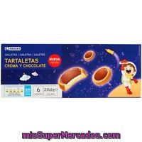 Tartaleta Rellena De Crema-chocolate Eroski, Bandeja 235,80 G
