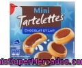 Tartaletas Mini De Galleta Con Relleno De Leche Y Napadas Con Chocolate Con Leche Auchan 225 Gramos