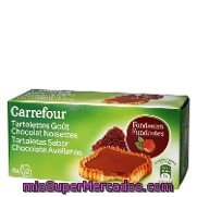 Tartaletas Sabor Chocolate Y Avellanas Carrefour 130 G.