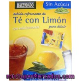 Te Con Limon Instantaneo Con Edulcorante, Hacendado, Caja 12 Sobres - 36 G