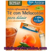 Te Con Melocoton Instantaneo Con Edulcorante, Hacendado, Caja 12 Sobres - 36 G