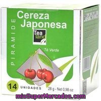 Té De Cereza Japonesa Tealand, Caja 14 Piramides