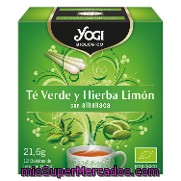 Té Ecológico Verde Y Hierba Limón Con Albahaca Yogi 12 Ud.