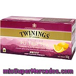 Té Rojo Pu-erh Al Limón Twinings 25 Unidades 50 Gramos