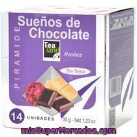 Té Rooibos Sueños De Chocolate Tealand, Caja 14 Pirámides