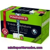 Té Verde Con Hierbabuena Pompadour Agua Fría 20 Unidades 40 Gramos