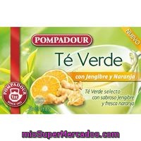 Té Verde Con Jengibre-naranja Pompadur, Caja 20 Unid.