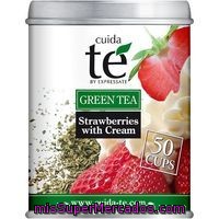 Té Verde De Fresas Con Nata Cuida-te, Lata 100 G