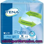 Tena Lady Pants Braguita De Incontinencia Mediana Bolsa 14 Unidades