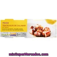 Tentáculo De Calamar En Aceite Girasol Eroski, Lata P3x80g