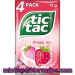 Tic Tac Caramelos De Fresa Mix Paquete 4 Unidades