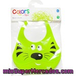 Tigex Colors Babero De Silicona De Animales En Colores Surtidos +6 Meses Blister 1 Unidad