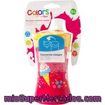 Tigex Colors Taza Cupcakes Con Boquilla Flexible De Silicona Con Tapa Integrada +9 Meses Envase 300 Ml