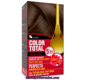 Tinte Coloracion Permanente Color Total Nº 5.77 Marron Castaño (enriquecido Con Aceite Argan Y Tsubaki), Azalea, U