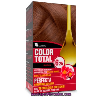Tinte Coloracion Permanente Color Total Nº 6.25 Avellana (enriquecido Con Aceite Argan Y Tsubaki), Azalea, U