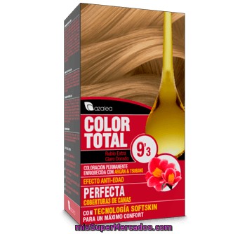 Tinte Coloracion Permanente Color Total Nº 9.3 Rubio Extraclaro Dorado  (enriquecido Con Aceite Argan Y Tsubaki), Azalea, U