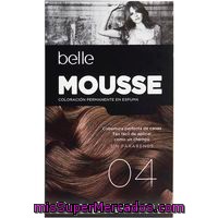 Tinte Mousse Cast. Medio N.4 Belle & Professional, Caja 1 Unid