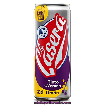 Tinto De Verano Con Limón La Casera Lata De 33 Centilitros