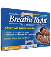 Tira Nasal Clásicas Breathe Right 30 Ud.
