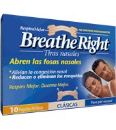 Tira Nasal Grande Breathe Right 10 Ud.