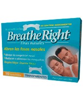 Tira Nasal Transparente Breathe Right 10 Ud.