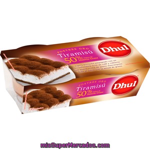 Tiramisu 50% Mg Dhull, Pack 2x80 G