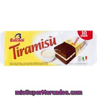 Tiramisú Mini Balconi, 10 Unid., Paquete 300 G