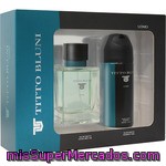 Titto Bluni Uomo Eau De Toilette Natural Masculina Spray 75 Ml + Desodorante Spray 150 Ml