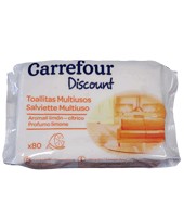 Toallita Multiusos Aroma Limón- Cítrico Carrefour Discount 80 Ud.