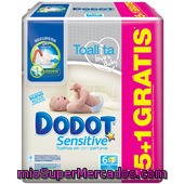 Toallitas Bebé Sensitive Dodot 5+1 Unidades