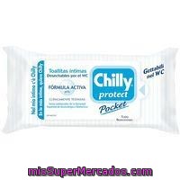 Toallitas Higiene Intima Chilly Protect, Paquete 12 Unid.