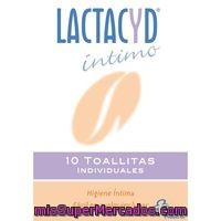 Toallitas íntimas Lactacyd, Paquete 10 Unid.