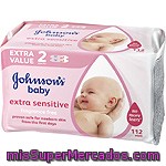 Toallitas Para Bebé Sensitive Johnson´s Baby 112 Unidades