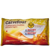 Toallitas Para Muebles Con Cera De Abeja Carrefour 24 Ud.