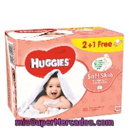 Toallitas Soft Skin Huggies Pack 3x56 Ud.