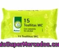 Toallitas Wc, Higiénico Húmedo Producto Económico Alcampo Paquete De 15 Unidades