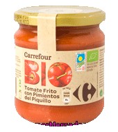Tomate Frito Con Pimientos Piquillo Carrefour Bio 325 G.