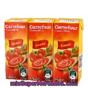 Tomate frito Carrefour pack de 3 briks de 390 g.